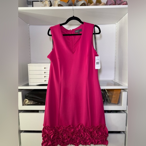 Donna Ricco Ruffle-Hem Sheath Dress - Picture 3 of 7